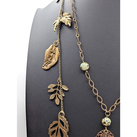 Jet'aime VTG Brass Necklace & Made to Look Antique Filigree Pendant Necklace Lot - Picture 8 of 15